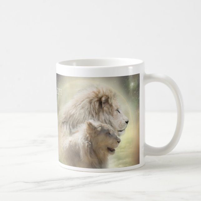 Tasse d'art de lune de lion (Droite)