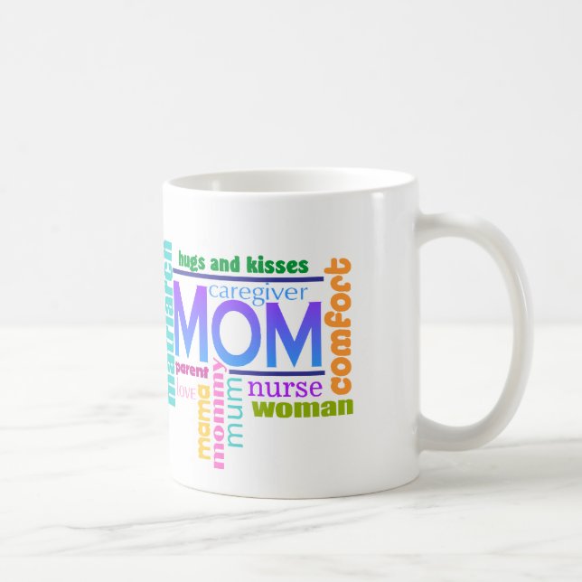 Tasse d'art de mot de maman (Droite)