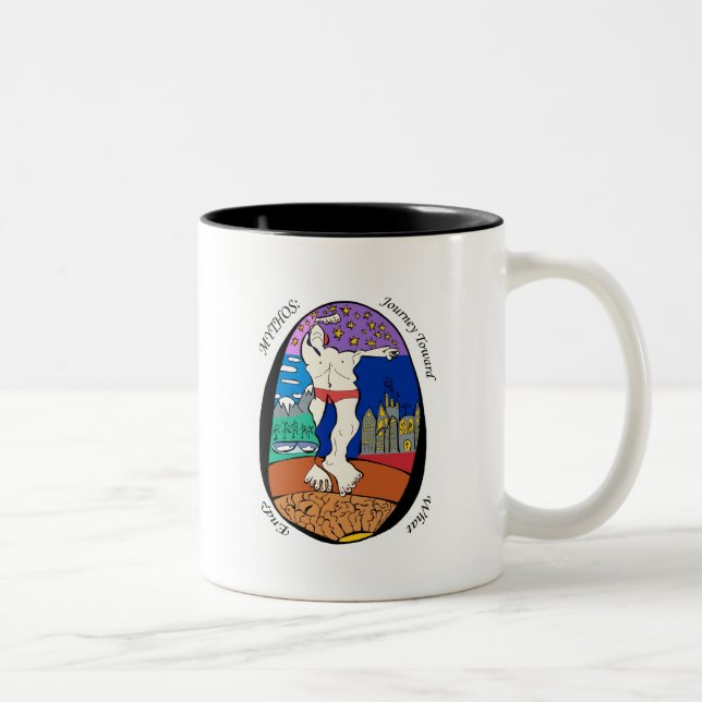 Tasse d'art de Mythos par saut (Droit)