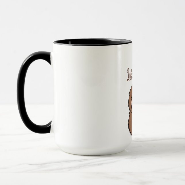 Tasse d'art de paresseux floral (Gauche)