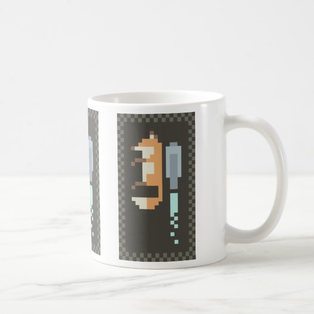 Tasse d'art de pixel de Fox Jetpack (Droite)