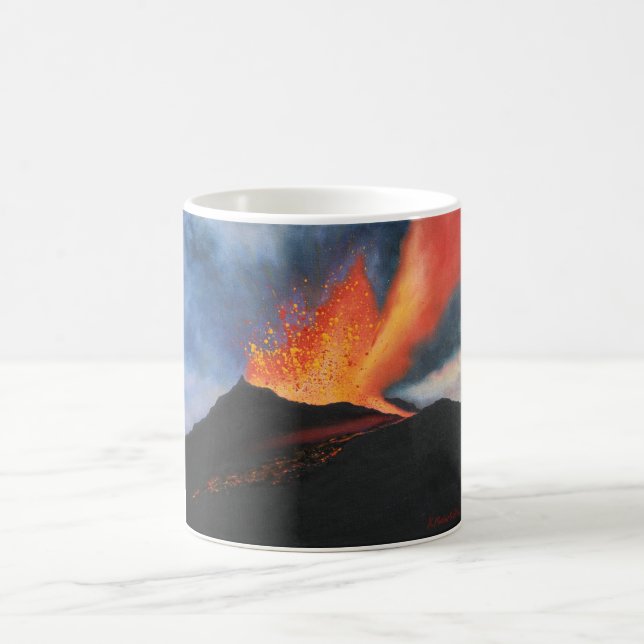 Tasse d'art de volcan (Centre)