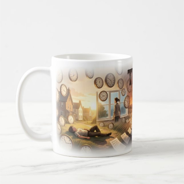 Tasse d'art de voyage de vie et de coucher de sole (Gauche)