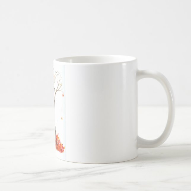 Tasse d'art de yoga - pose d'arbre (Droite)