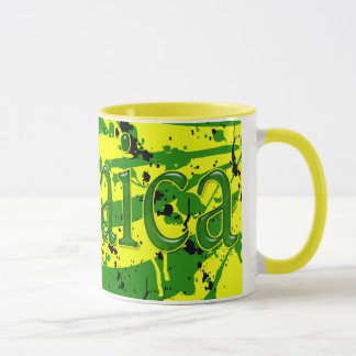 Tasse d'art d'éclaboussure de la Jamaïque
