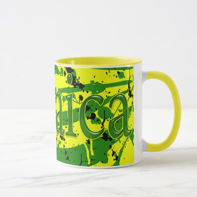 Tasse d'art d'éclaboussure de la Jamaïque (Droite)