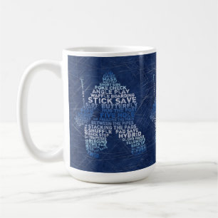 Tasse d'art des textes de gardien de but d'hockey