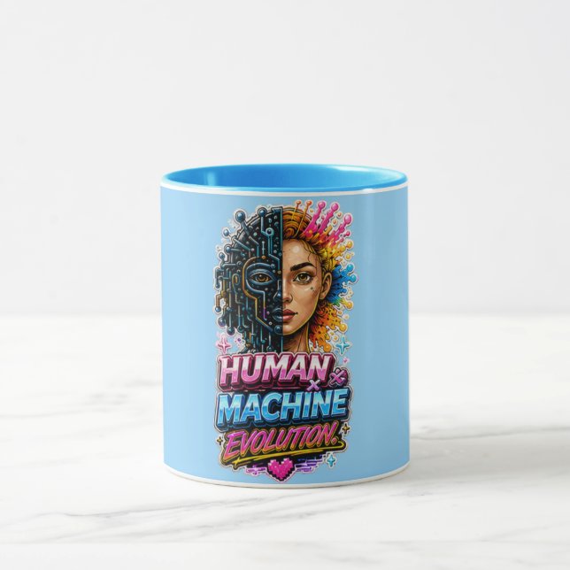 Tasse d'art en intelligence artificielle Évolution (Centre)