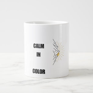 Tasse d'art en ligne Minimaliste Mountain Sunrise