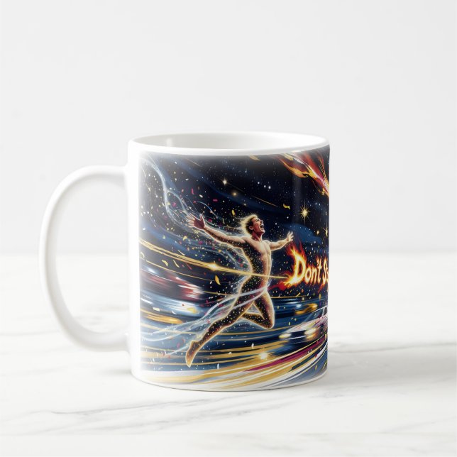 Tasse d'art énergie cosmique Ne m'arrête pas maint (Gauche)