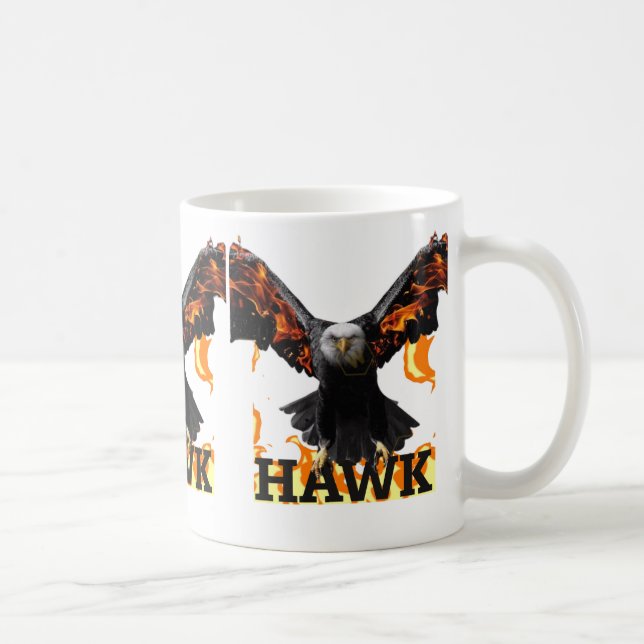 Tasse d'art Faucon – Conception audacieuse d'oisea (Droite)