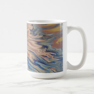 Tasse d'art fluide en marbre pastel