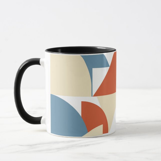 Tasse d'art géométrique coloré (Gauche)