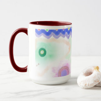 Tasse d'art impressionniste Galaxies pastel