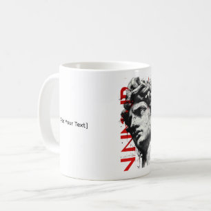 Tasse d'art Polka Déchets Bust Classique Fêlé