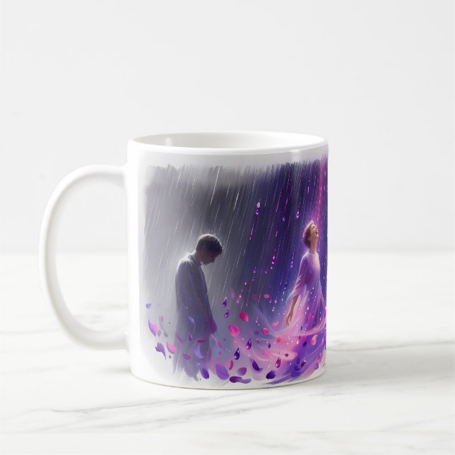 Tasse d'art Purple Rain Violet Heartbreak Dream (Gauche)