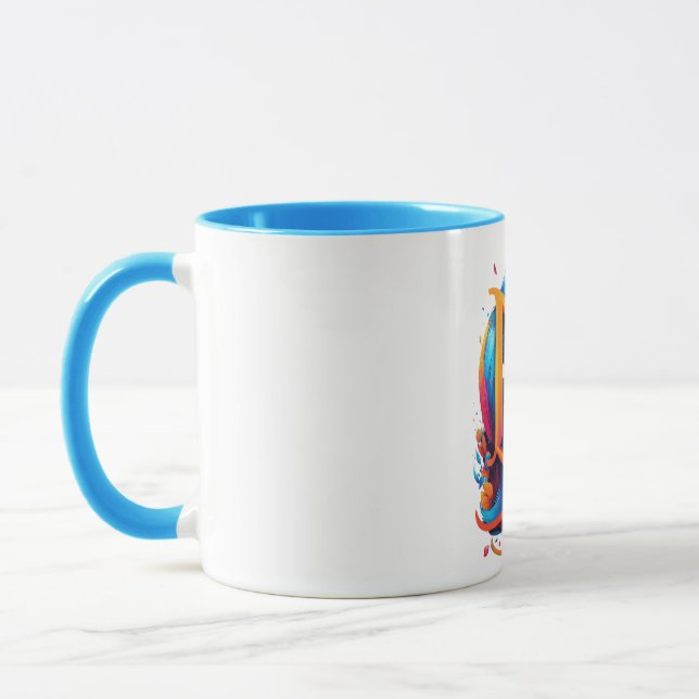 Tasse d'art Renard Bleu (Gauche)