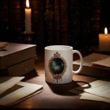 Tasse d'art vintage Fragonard The Swing - Luxe Or 