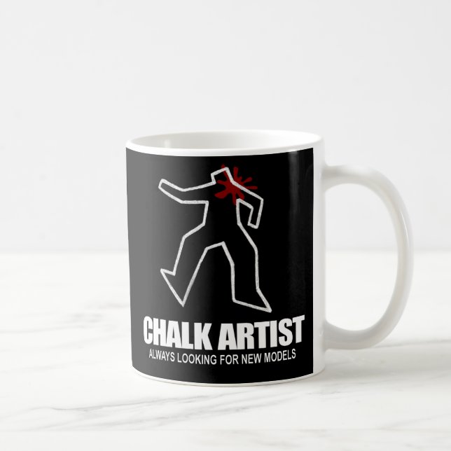 Tasse d'artiste de craie (Droite)