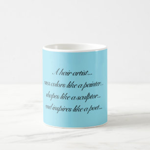 Tasse d'artistes de cheveux