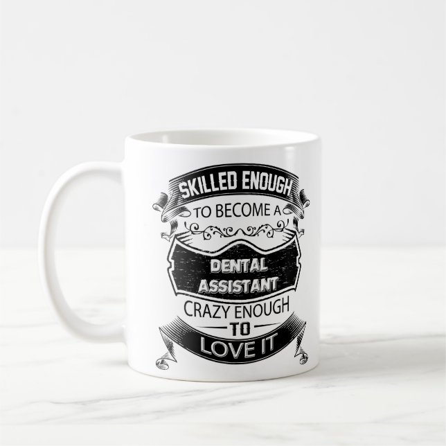 Tasse d'assistant dentaire, tasse de café (Gauche)