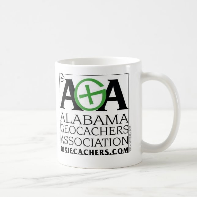 Tasse d'association d'AGA Alabama Geocachers (Droite)