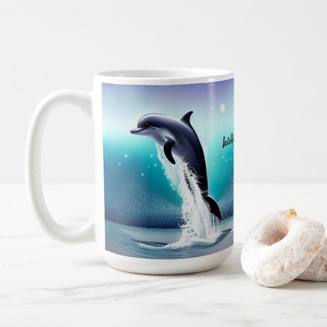 Tasse Dauphin Sauteur Dans L'Océan (Avec donut)