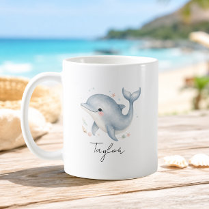 Tasse Dauphin Tortue Nom Personnalisé