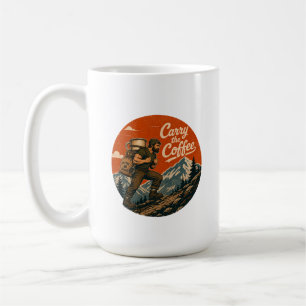 Tasse d'aventure vintage Carry the Coffee