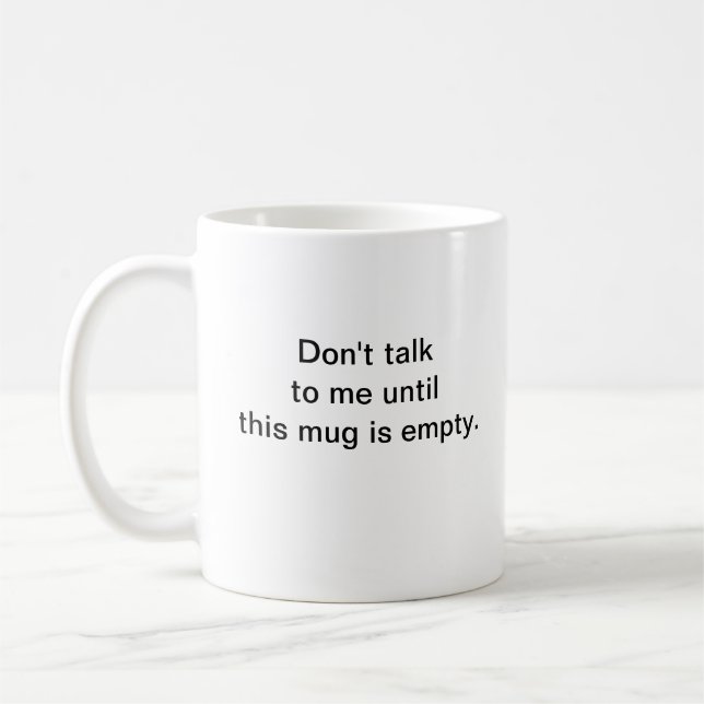Tasse d'avertissement de rouspéteur de matin (Gauche)