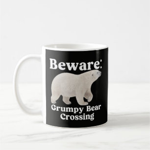 Tasse d'avertissement de traversée d'ours grincheu