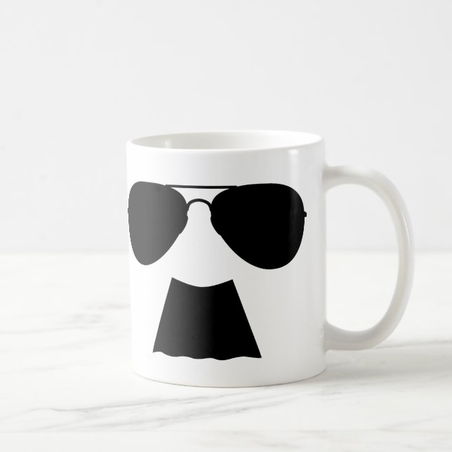 Tasse d'aviateur de moustache (Droite)