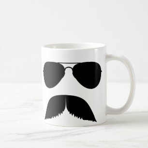 Tasse d'aviateur de moustache