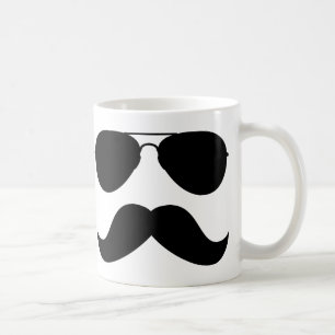 Tasse d'aviateur de moustache
