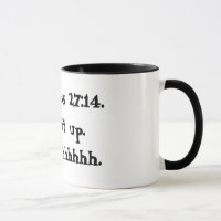 Tasse de 27:14 de proverbes noire et blanche