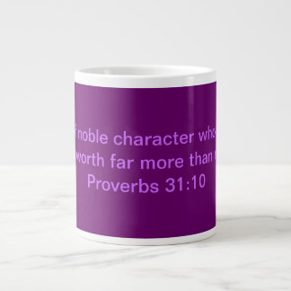 Tasse de 31:10 d'épouse noble/proverbes