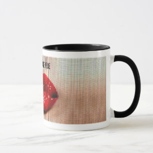 Tasse de baiser de lèvres