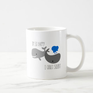 Tasse de baleine, je suis si heureux je pourrais