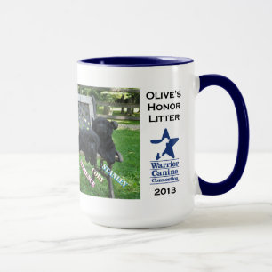 Tasse de banc d'ordures d'honneur