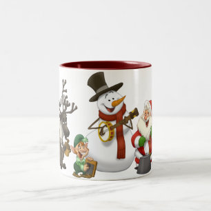 Tasse de bande de cruche de Noël