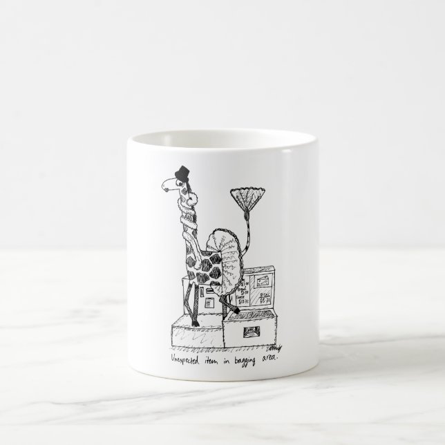 Tasse de bande dessinée - article inattendu (Centre)
