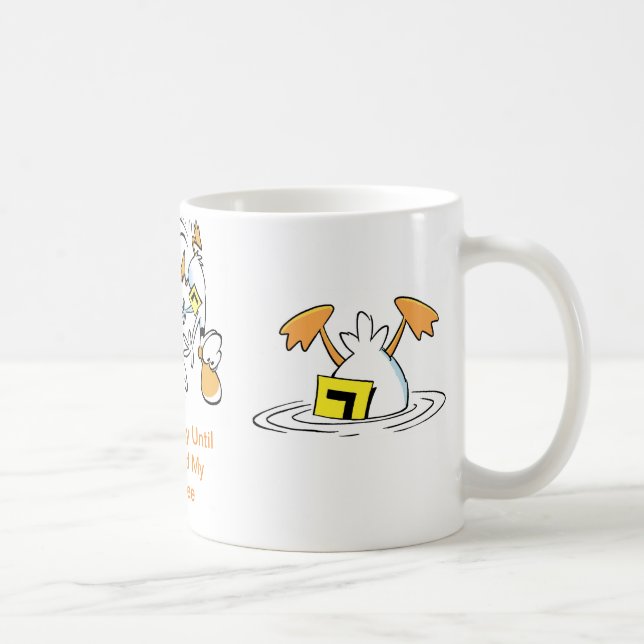 Tasse de bande dessinée de café de canard de (Droite)