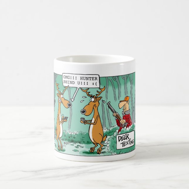 Tasse de bande dessinée de chasse de service de (Centre)