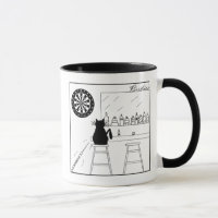 Tasse de bande dessinée de cible de haineux de