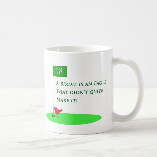 Tasse de bande dessinée de golf d'Eagle de birdie (Droite)