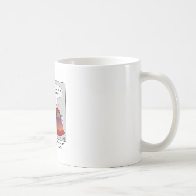 Tasse de bande dessinée de problèmes de prostate (Droite)