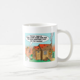 TASSE DE BANDE DESSINÉE DE SAUNA DE TOIVO ET