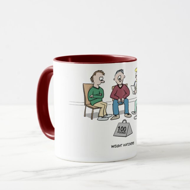 Tasse de bande dessinée d'observateurs de poids (Devant gauche)