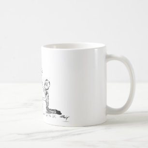 Tasse de bande dessinée - pantalon de costume