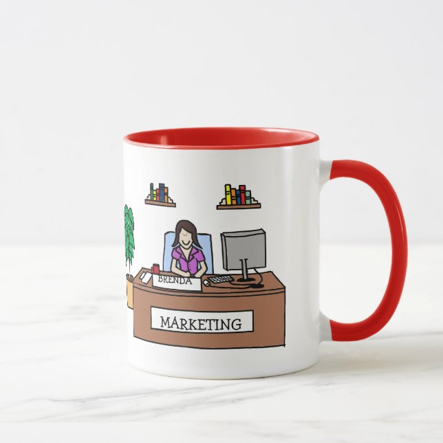 Tasse de bande dessinée personnalisée par gourou (Droite)